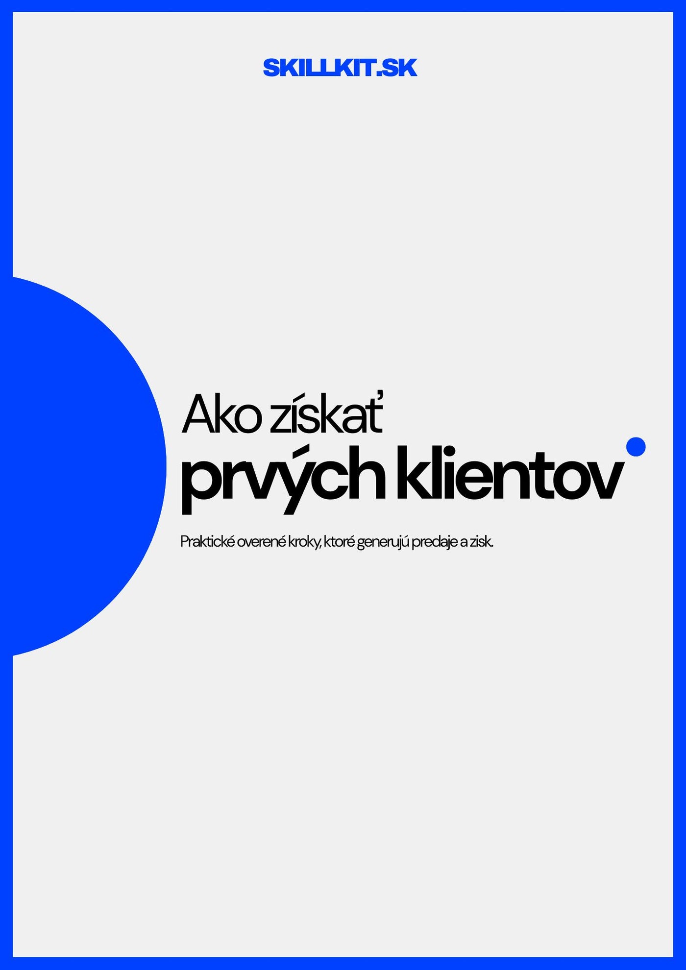 Ako získať prvých klientov - E-book